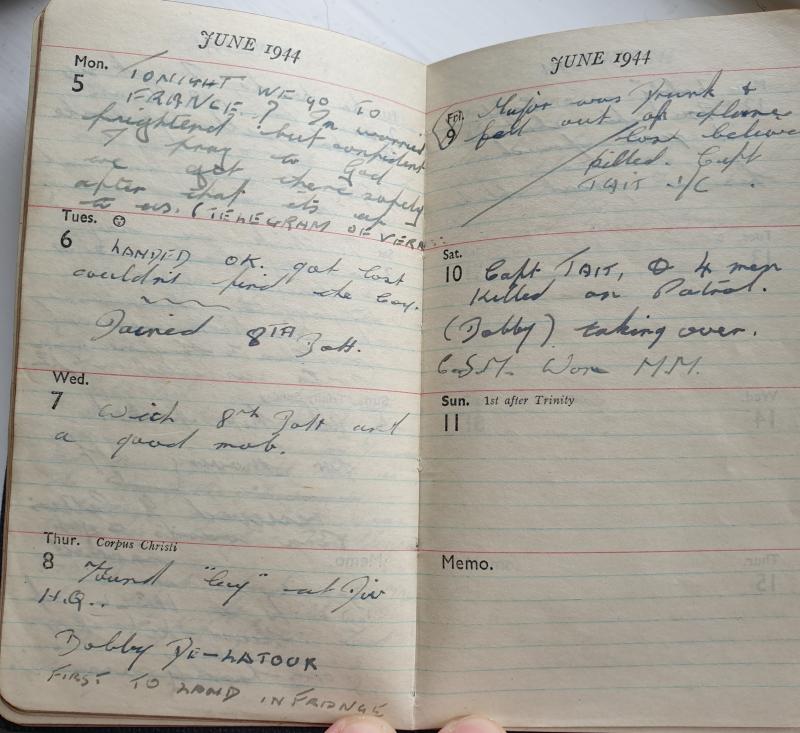 OS 5 June 1944 Robert Newton Diary Extract