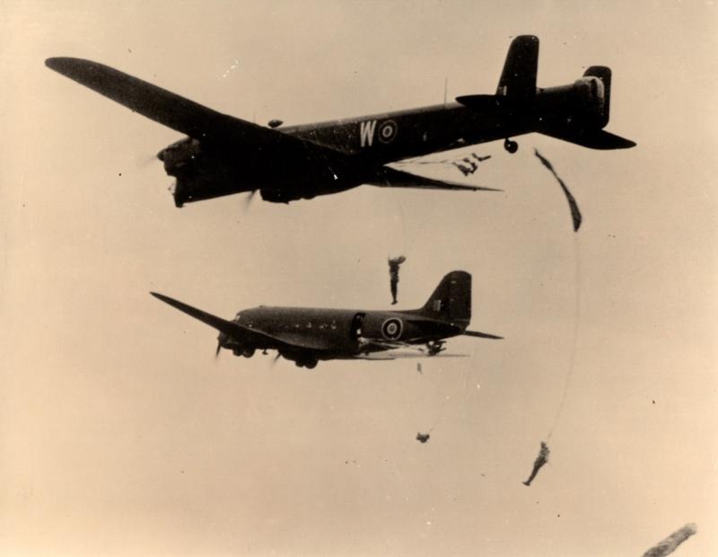 AA Parachute jump from Whitley and Dakota