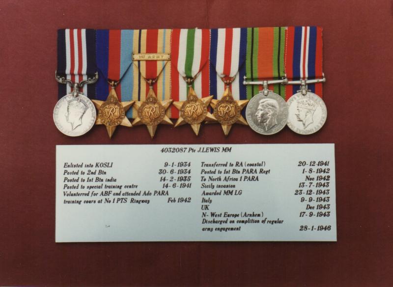 AA John Lewis Medal set 