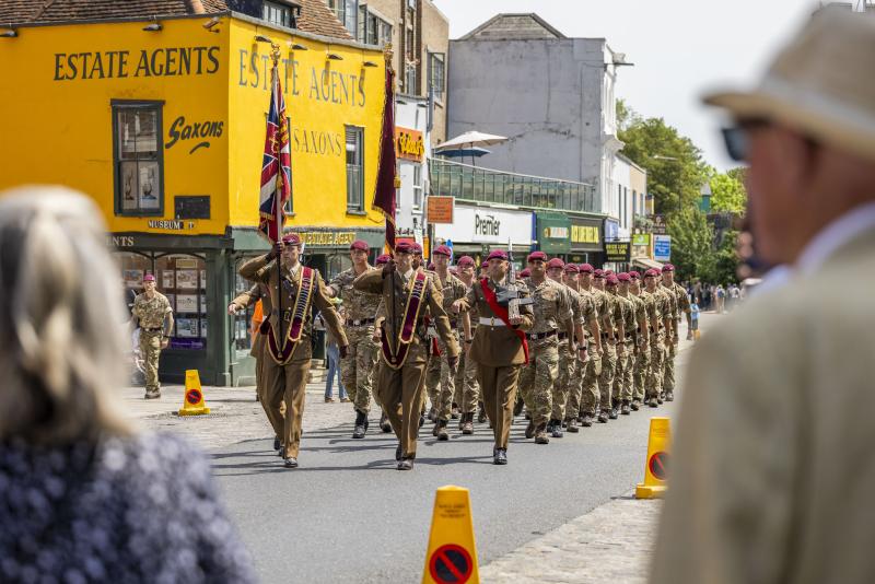 OS 16 AIR ASSAULT BRIGADE EXERCISES ITS FREEDOM OF COLCHESTER JUNE 2023 (4)