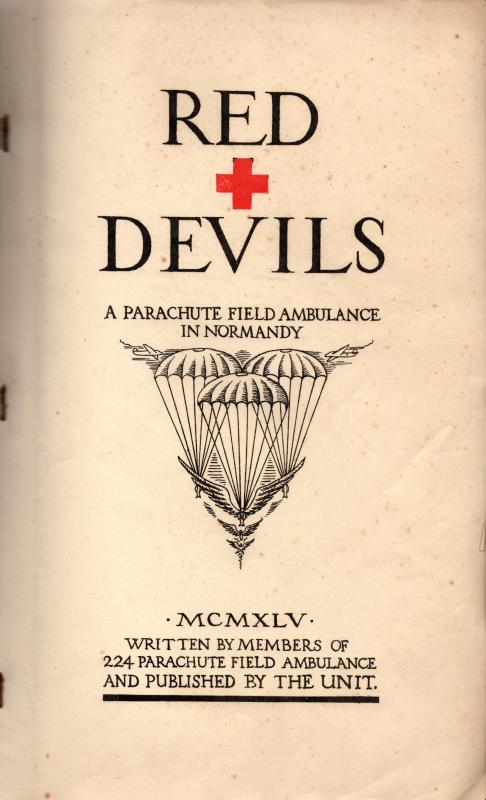 AA Red Devils - A Parachute Field Ambulance in Normandy-Inside Cover.