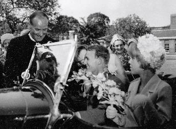 Reverend Paul Abram at his Wedding to wife Joanna in 1961