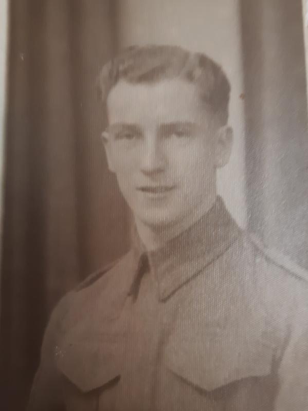 OS Pte JJ Daly whilst serving with The Royal Inniskilling Fusiliers, 1939 – 1941.