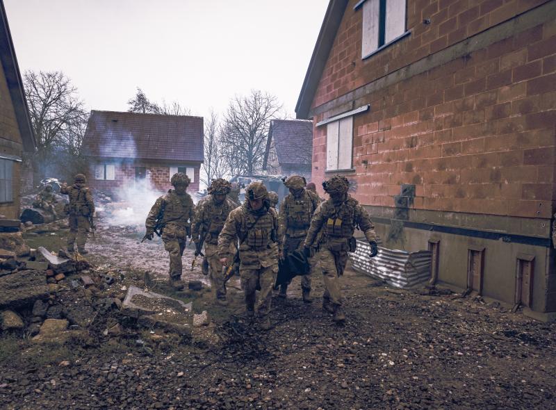 OS Soldiers evacuating casualty 