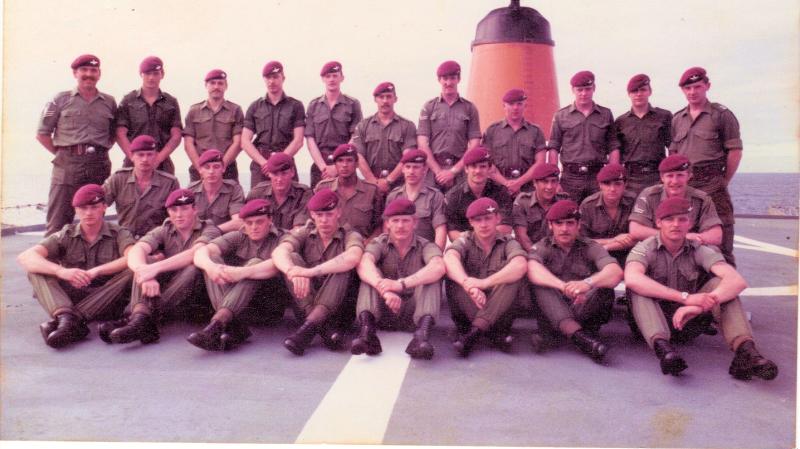 10 Platoon D Coy 2 PARA on MV Norland bound for the Falklands,1982.