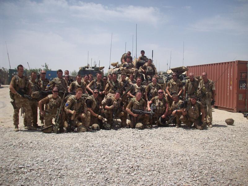 Group photo of 7 Platoon, C (Bruneval) Coy, 2 PARA, Afghanistan, May 2008