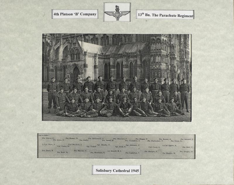 Group Photograph of 4 Platoon, B Company 13th Parachute Battalion