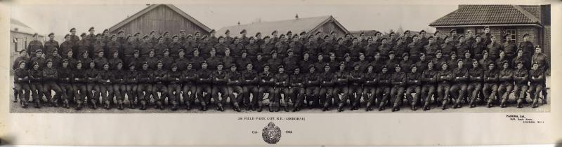 Group Photograph of 286 Field Park Company RE, October 1943