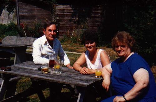 Peter Baxter, his daughter, Marilyn Price and wife, Sylvia taken in Brighton in 1988.