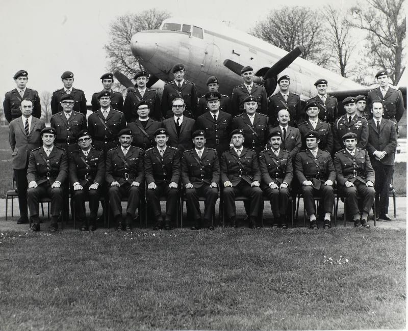 Group Photograph of Officer's Mess of the Airborne Forces Depot, 1974