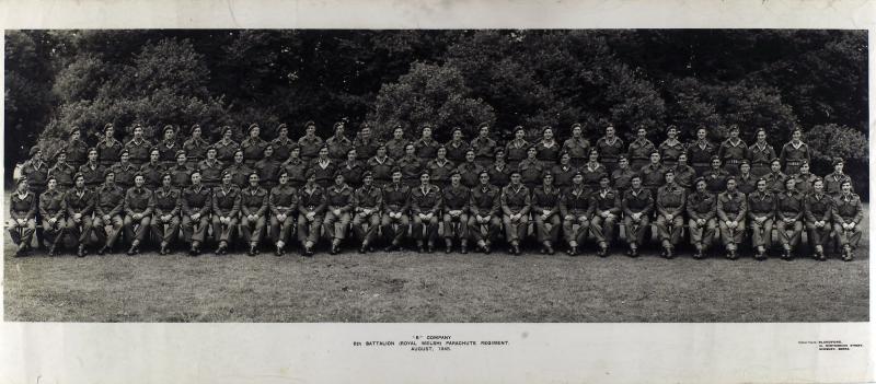 Group Photograph of B Company, 6th Parachute Battalion, August 1945
