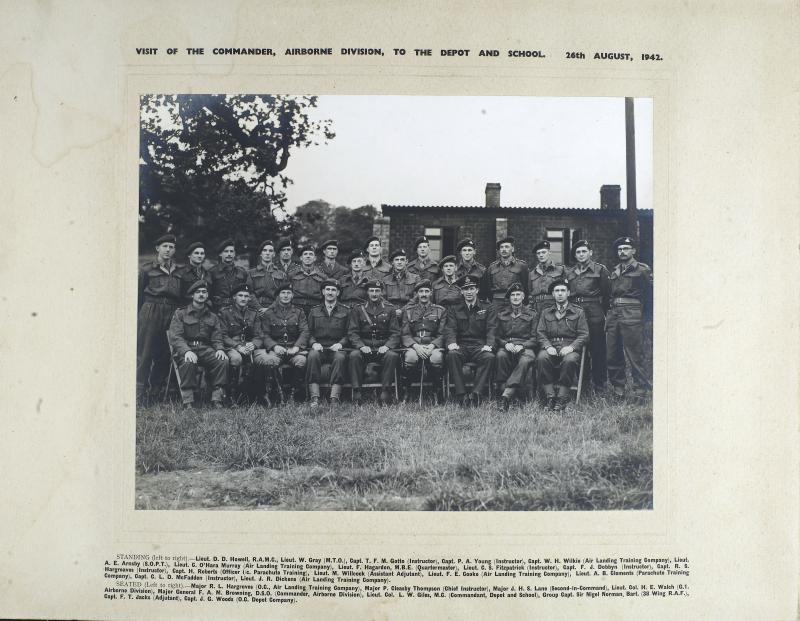 Visit by Major General Browning, to the Airborne Forces Depot and School, 1942