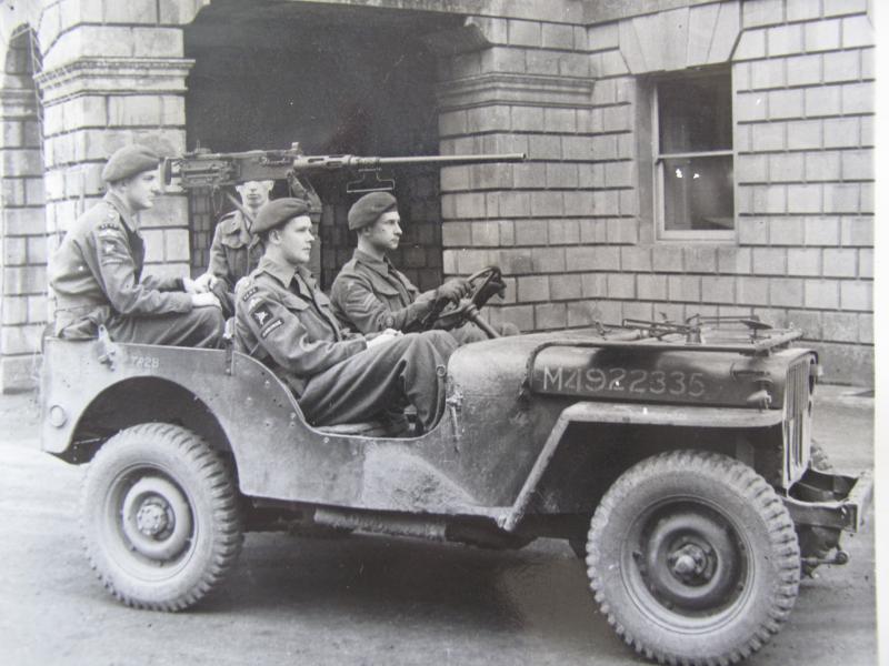 An Airborne Jeep with rear mounted .50 Heavy MG, c.1944