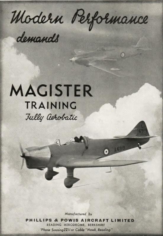 1938 Miles Magister Advert