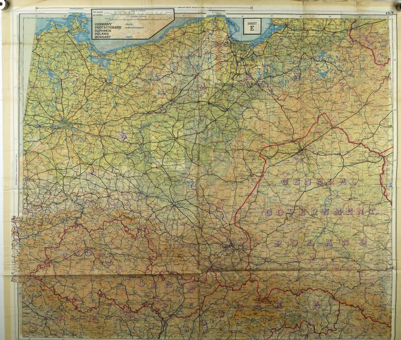 Map Silk of Germany (Side 1)