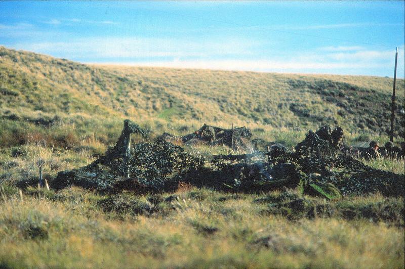 2 PARA Mortar line - base of  Sussex Mountains
