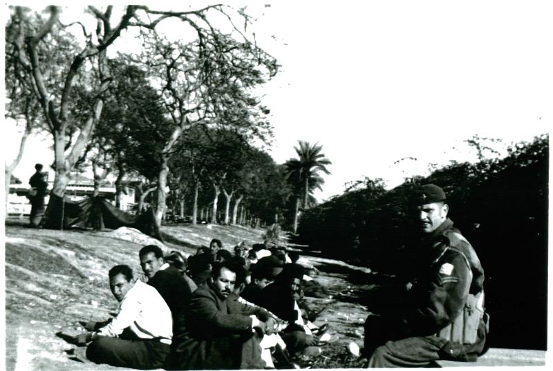 3 PARA serach for arms, Cpl Smith, Ismailia, Egypt, 21/1/52.