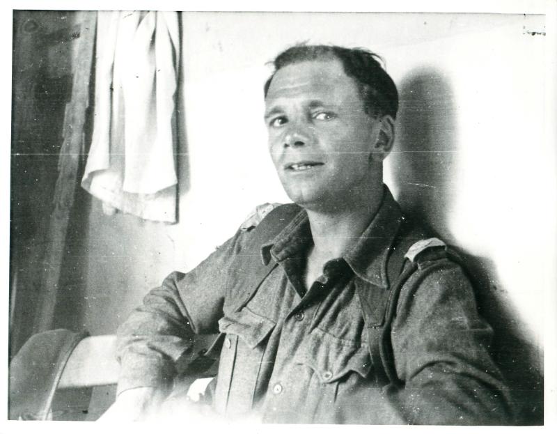 Captain Bill Wilson, adjutant 3 PARA on refresher course Aquin, 1947.
