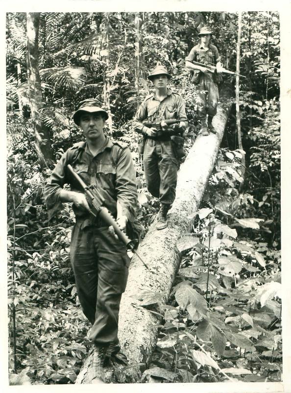 Jungle patrol, Borneo 1965.