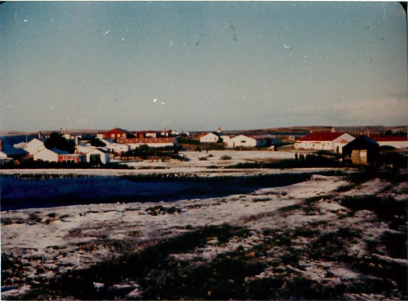 View of Darwin, Falklands 1982.