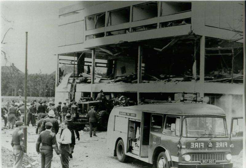 IRA bombing of HQ 16 Parachute Brigade Officers' Mess at Aldershot, 1972.