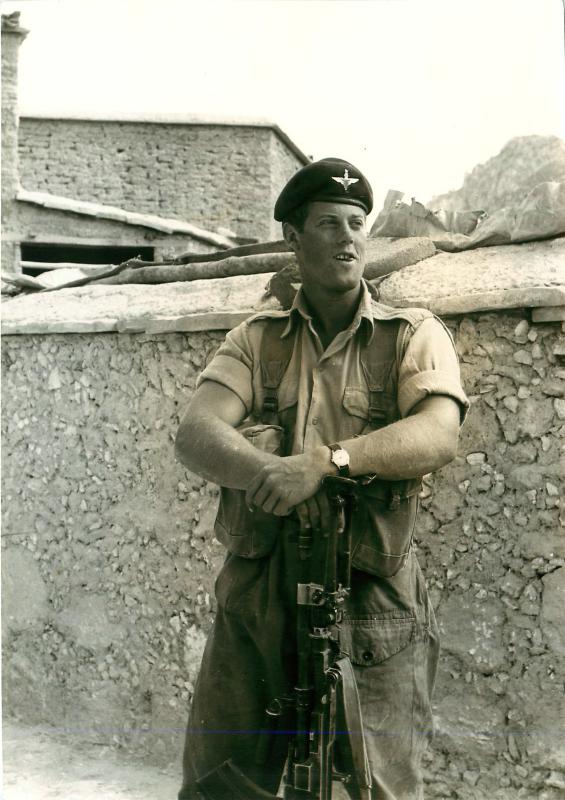 Paratrooper from 2 PARA in Trapeza, Cyprus, October 1956.