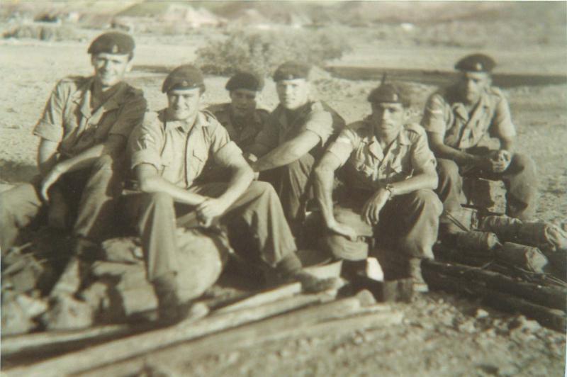 Members of 'A' Section 'I' Battery, Royal Horse Artillery, Thumier Airfield, Aden, 1964