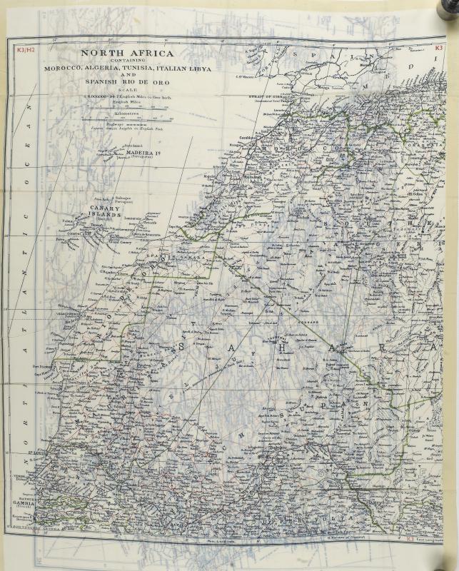 Map Silk of North Africa