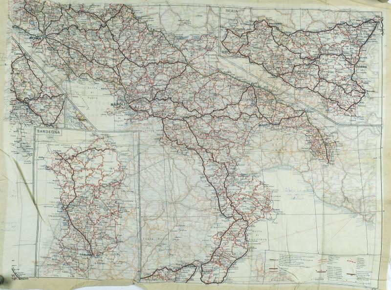 Map Silk of South Italy