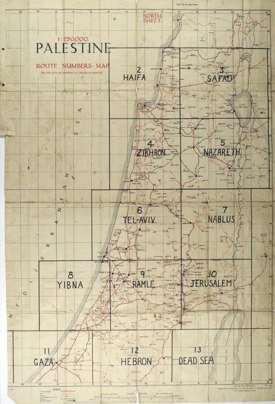 Map of Palestine (1: 250,000)