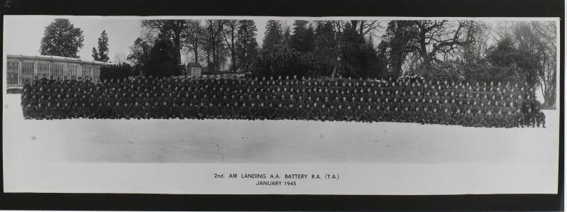 Group Photograph of 2nd Air Landing A.A Battery RA
