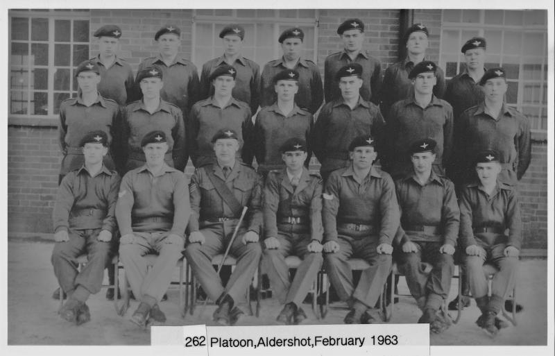 262 Platoon, Maida Barracks, February 1963