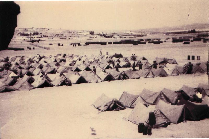3 PARA tent lines at Amman, Jordan July 1958