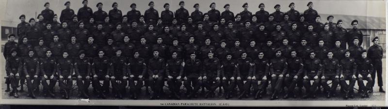 Group Photograph of 1st Canadian Parachute Battalion, January 1944