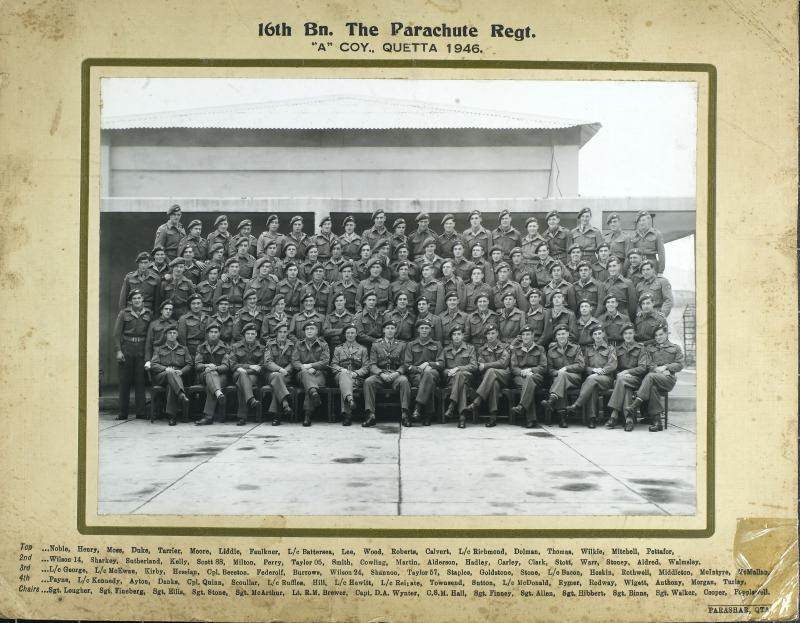 Group Photograph of A Company, 16th Parachute Battalion, 1946