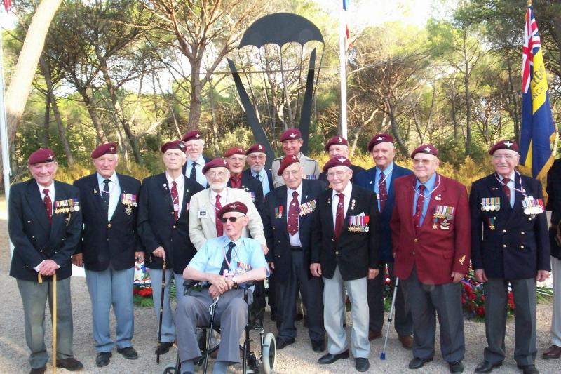Veterans of 2nd Independent Parachute brigade in Le Muy on 65th Anniversary, August 2009