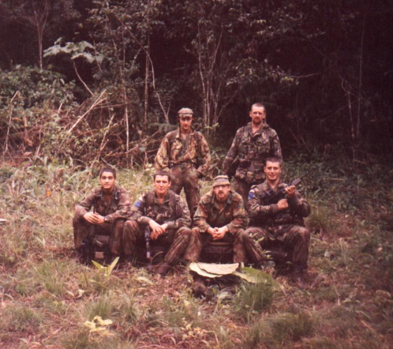 Group photo, 2 PARA, Belize 1988