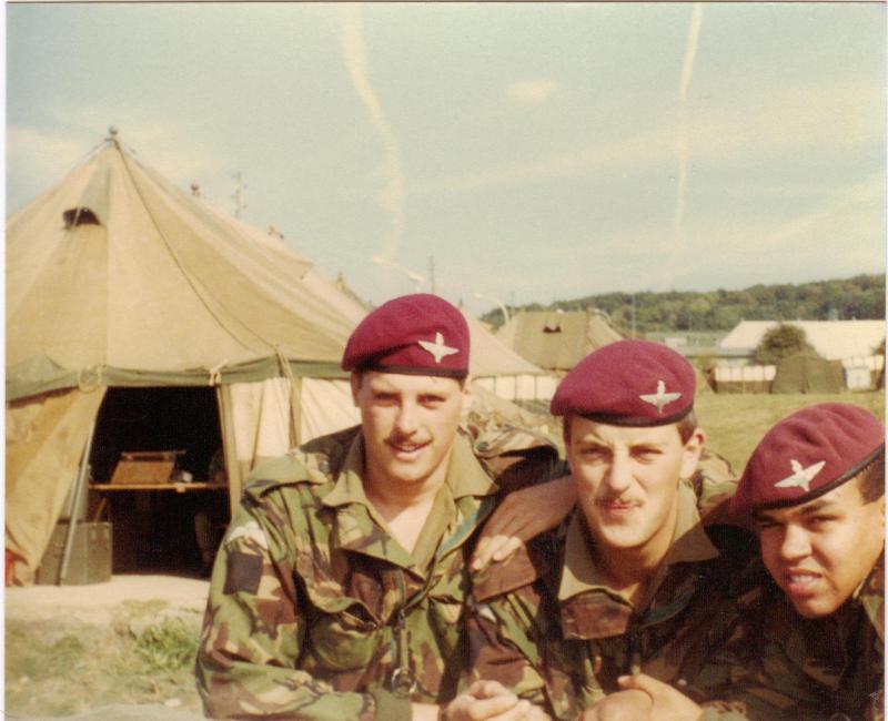 Soldiers of 4 PARA at 'Tent City' in Hamlin, Germany, 1980s