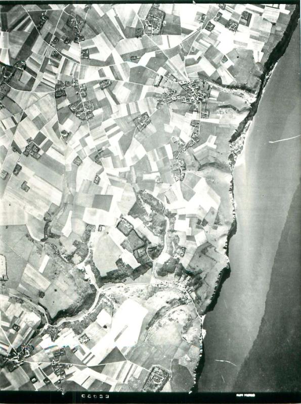 Aerial photo of the Bruneval raid area.