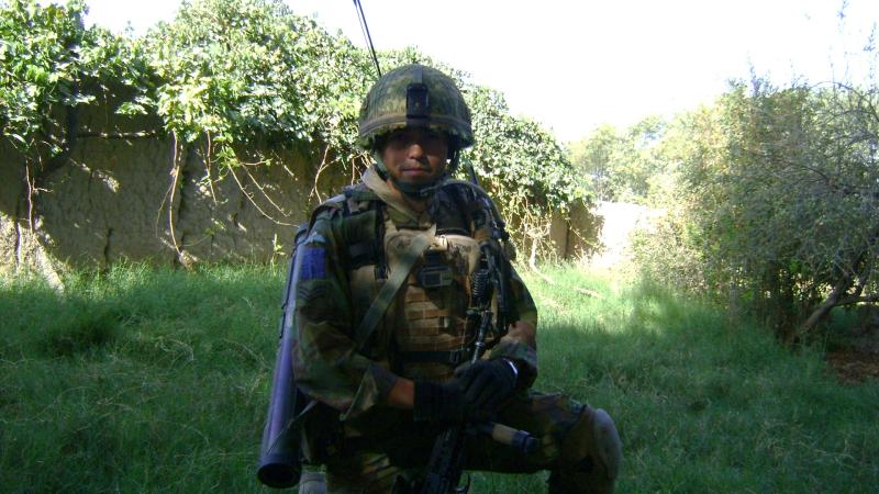Mark Magreehan on a fighting patrol, FOB Gibraltar, Afghanistan, 2008