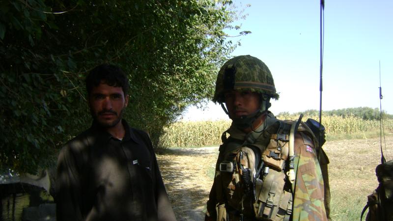 Mark Magreehan at the FOB Gibraltar, Afghanistan, 2008