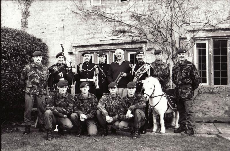 Gen Howlett receives greetings from members of the Regiment on his 60th Birthday 1990