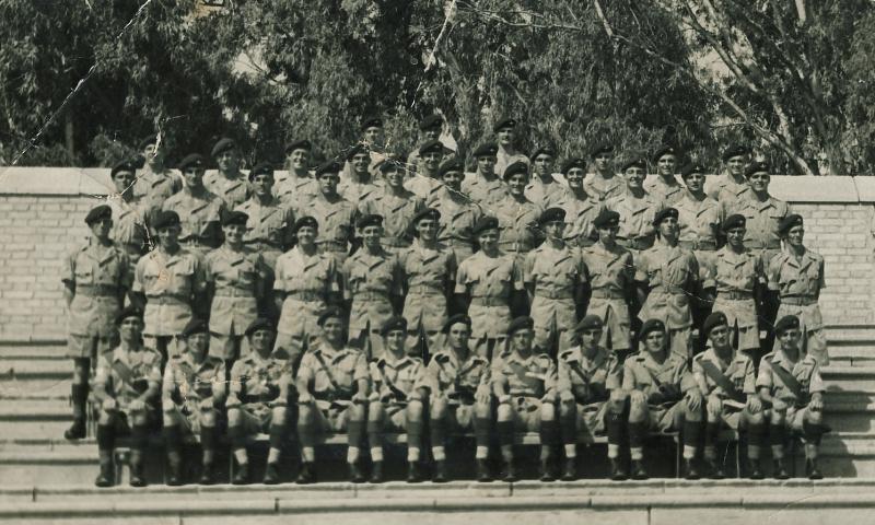 Group photograph of Support Company, 2 PARA, Moascar, Egypt, 1954T