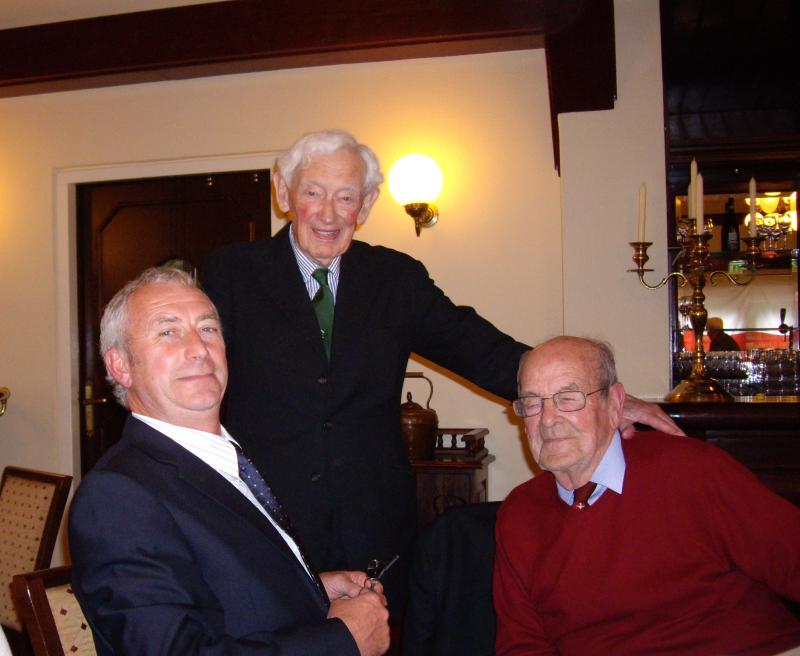 Lewis Kemp pictured with Maj Tony Hibbert at the Arnhem 1944 Fellowship meeting, September 2010