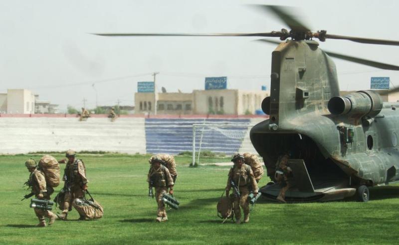 International Security Assistance Force arrives as Kandahar Stadium