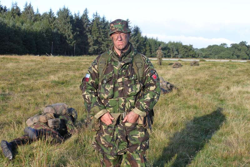 WO2 Phil Stout pictured on Intro Exercise 2, ITC Catterick, 2010