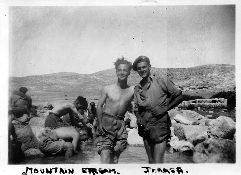 Relaxing by a mountain stream in Jerasa: 7th Oct 1946