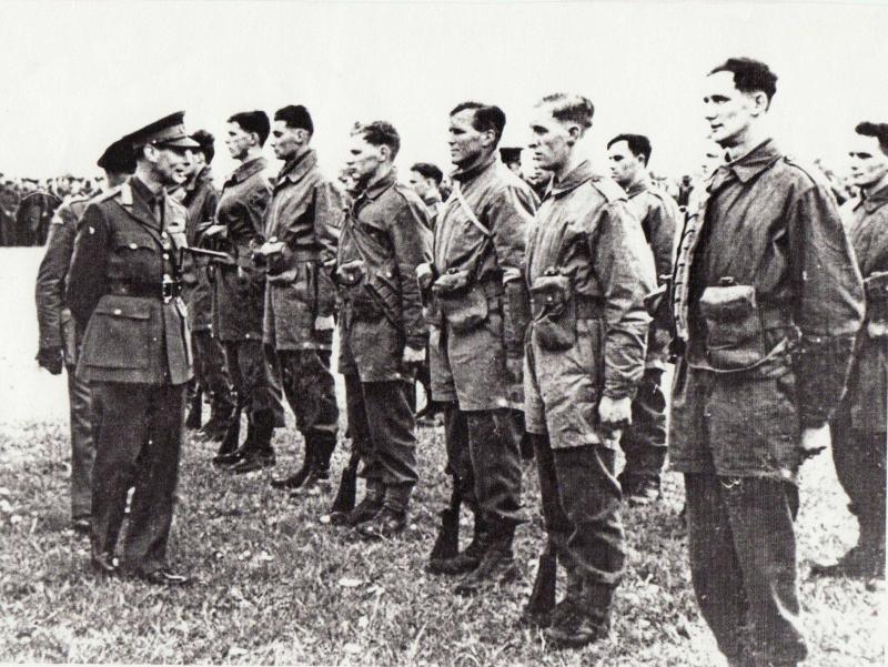 King George VI inspecting men of 11 SAS Battalion at Ringway 1941