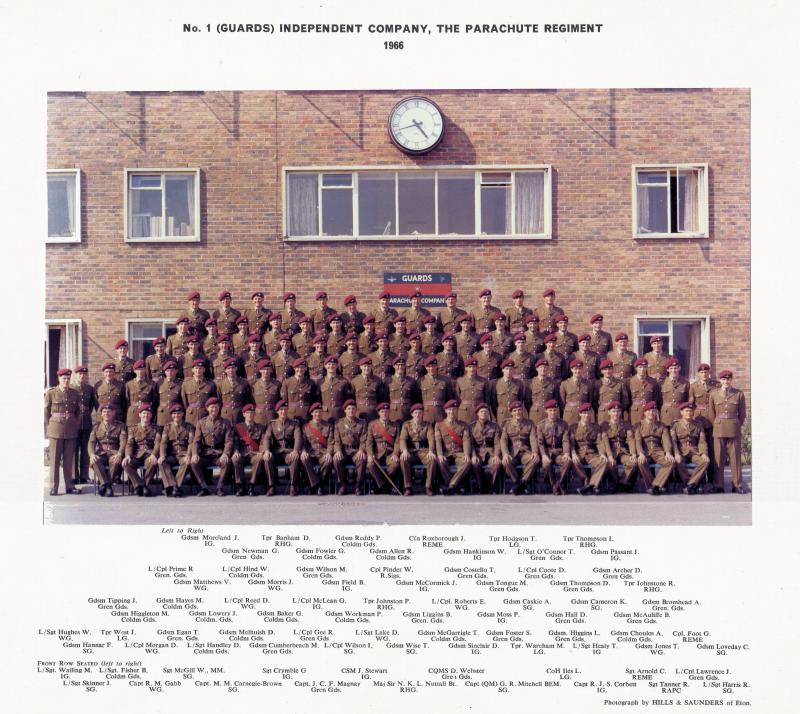 No 1 (Guards) Company, The Parachute Regiment 1966