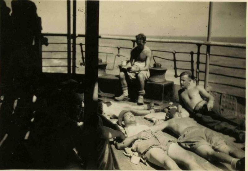 Italy to Blighty SS Ascania, July 1945